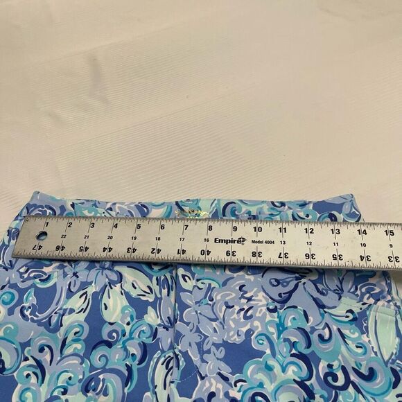 Lilly Pulitzer Luxletic Cameron Pants Saltwater Blue Suns Out Funs Out Size 2 - Picture 3 of 9